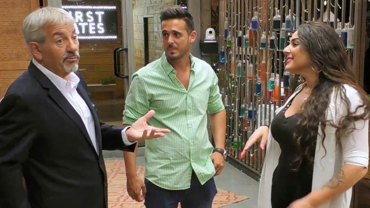 Carlos Sobera, José Antonio y Elena en 'First Dates'