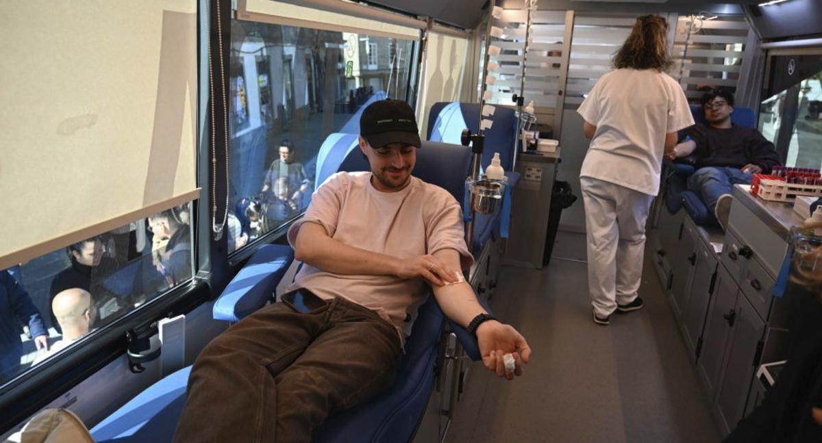 Se atendió a medio centenar de donantes durante la jornada. | RAFA VÁZQUEZ