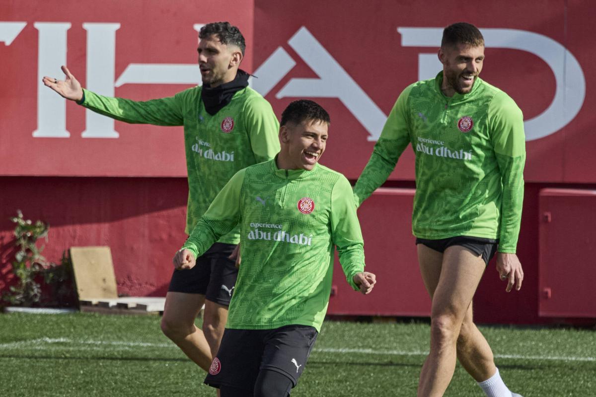 L'entrenament del Girona d'aquest diumenge, en imatges