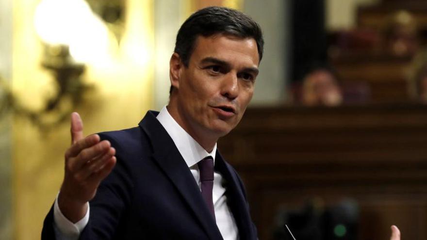 Pedro Sánchez, en el Congreso.