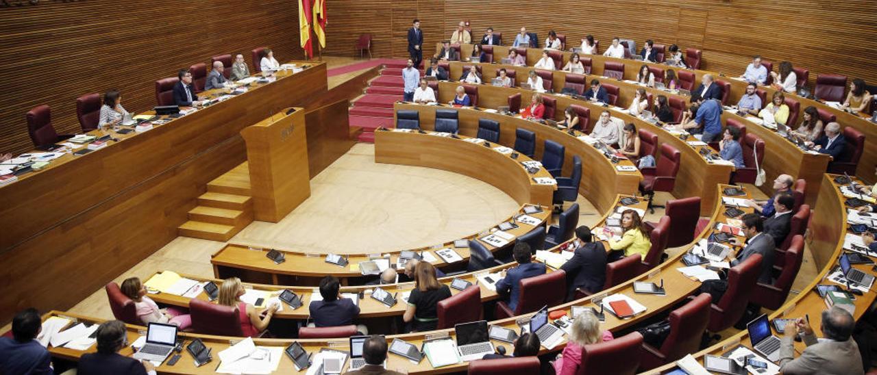 Pleno de las Corts.