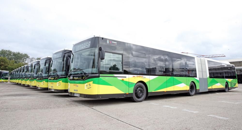 Últimos autobuses llegados en julio.