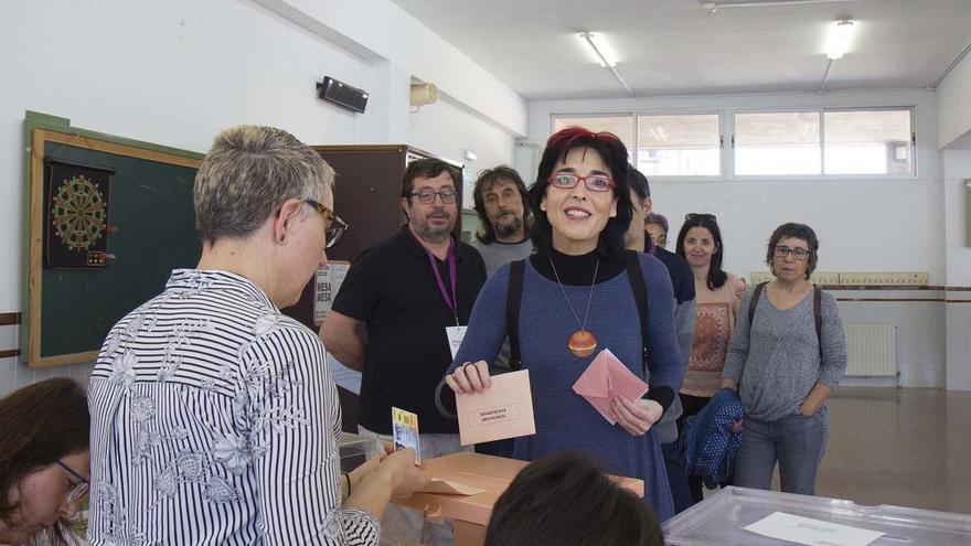 Los candidatos de Castelló votando