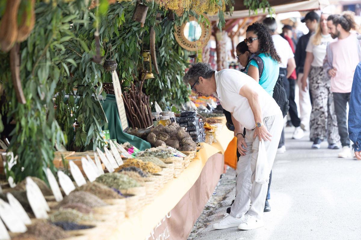 La lluvia ensombrece el primer día de la Feria Ibiza Medieval