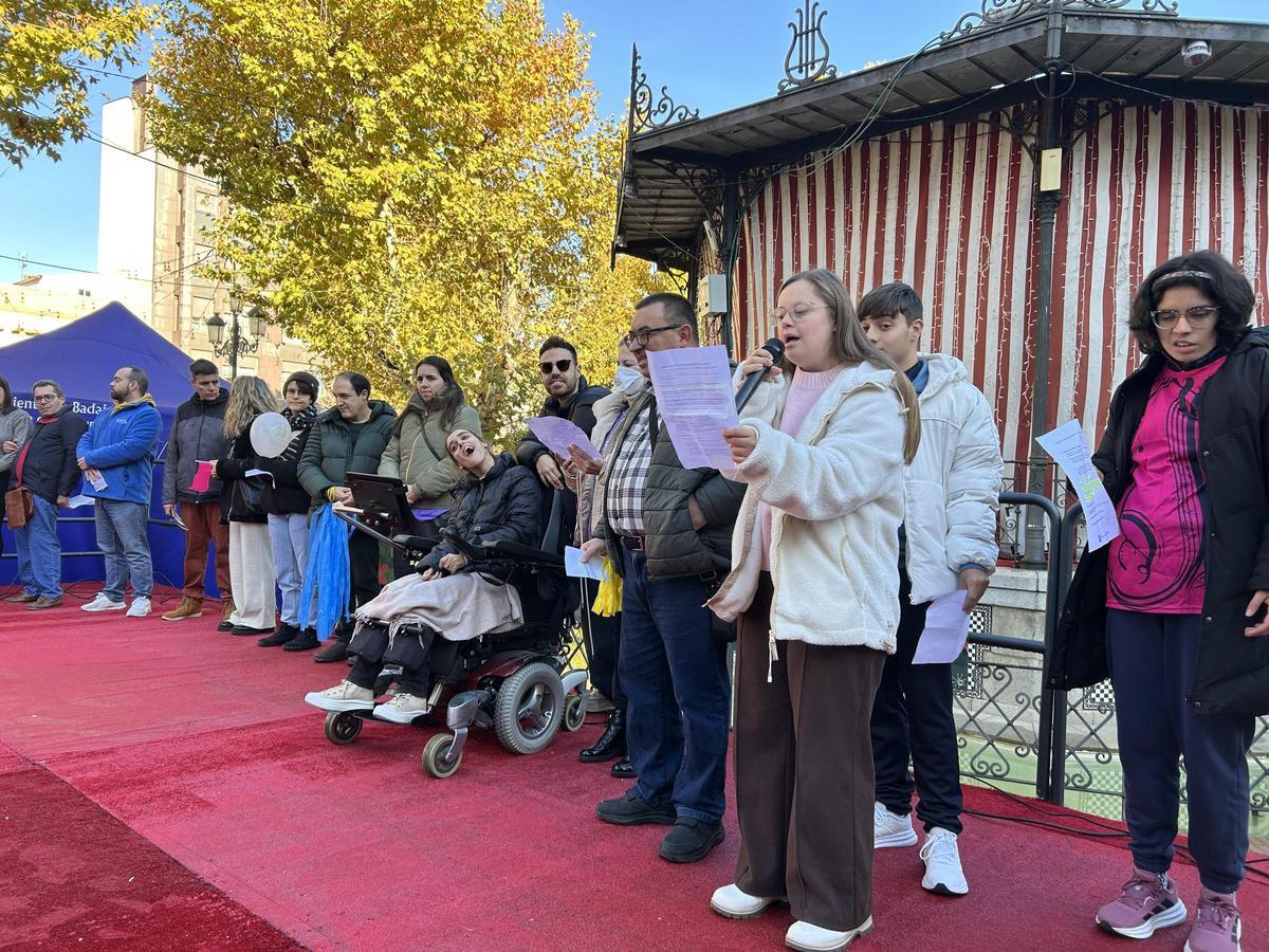 Lectura del manifiesto del Día de las Personas con Discapacidad en Badajoz