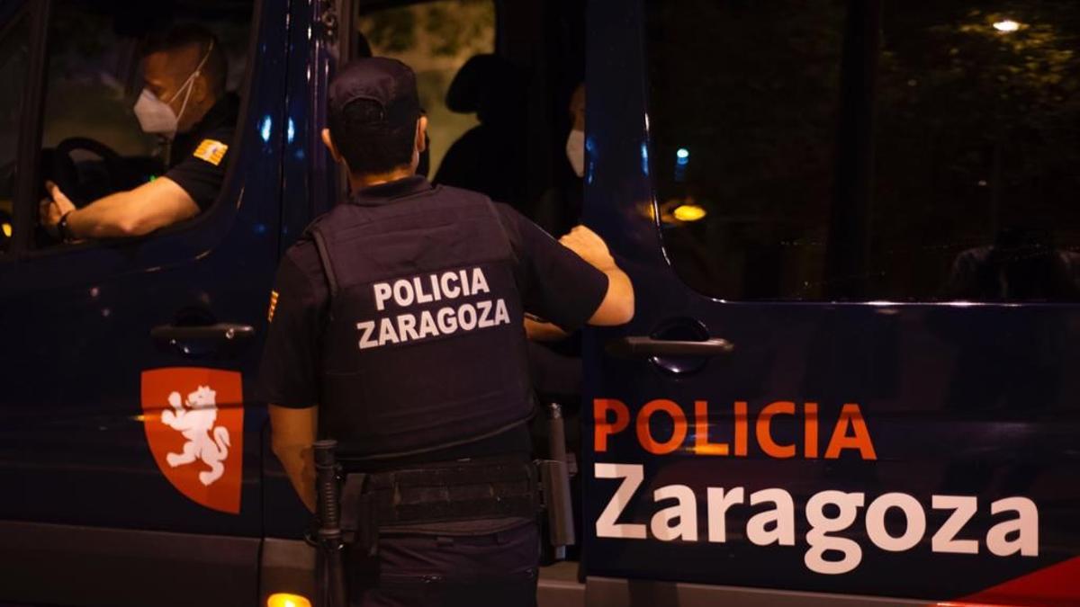 Agentes de la Policía Local de Zaragoza.