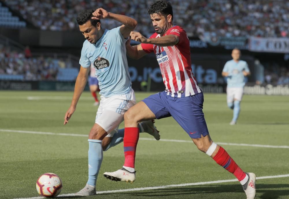 Intensidad a flor de piel en el duelo entre celestes y rojiblancos en el estadio de Balaídos.