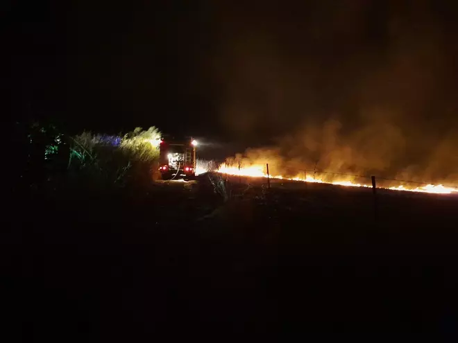 Así ha sido el incendio propagado en El Junquillo esta madrugada