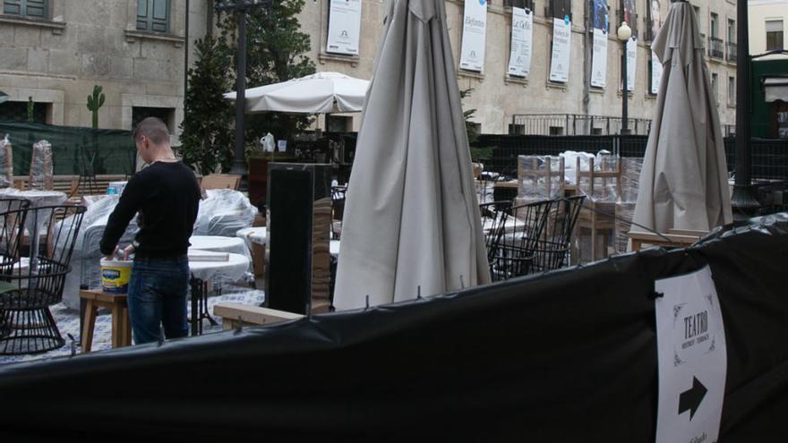 Adiós a la terraza del Teatro Principal de Alicante