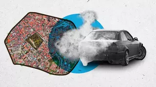 Atención conductores: Oviedo prohibirá el paso al centro desde enero a los coches que no lleven la pegatina ambiental