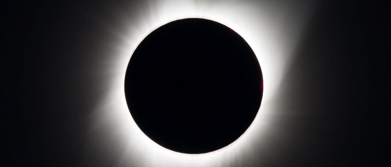 Eclipse solar total observada desde Oregon el 21 de agosto de 2017.