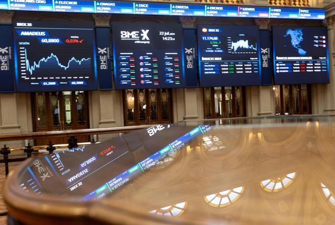 El Ibex 35 cede un 0,7% y pierde los 19.200 puntos, con el Brent en torno a 84 dólares