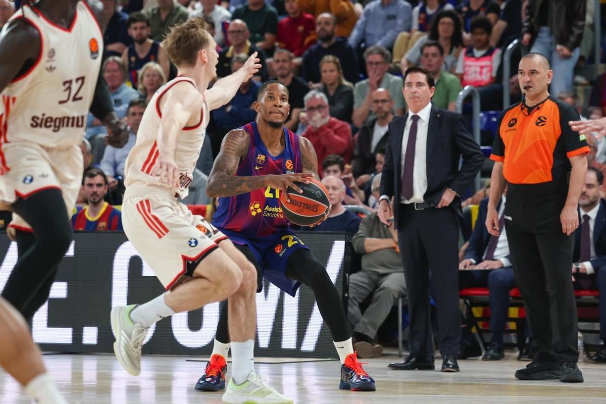 Clyburn, muy activo en los primeros minutos ante el FC Bayern