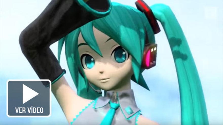 La cantante virtual japonesa Hatsune Miku.