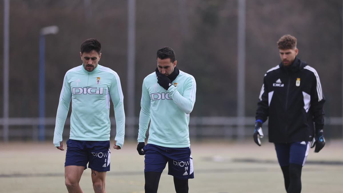 EN IMÁGENES: la vuelta al trabajo del Oviedo tras la derrota ante el Mirandés