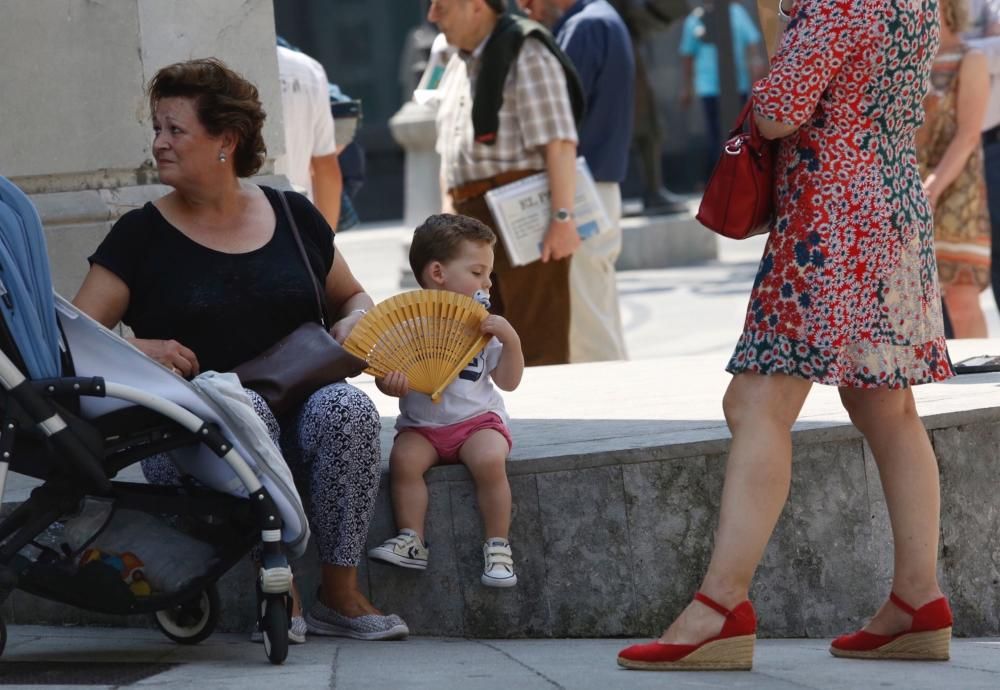 Ola de calor en Oviedo