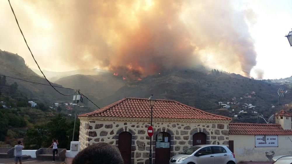 Incendio en Tejeda