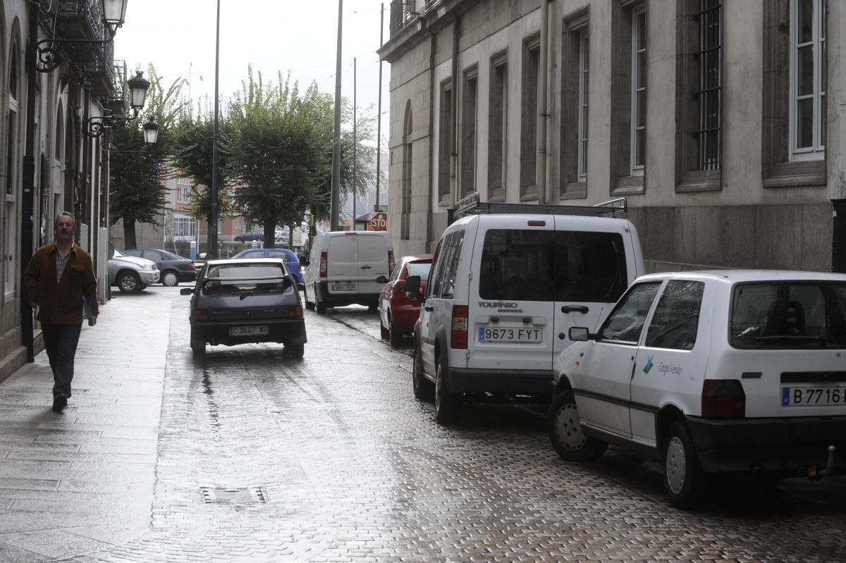 Tráfico en la calle Luchana en 2008