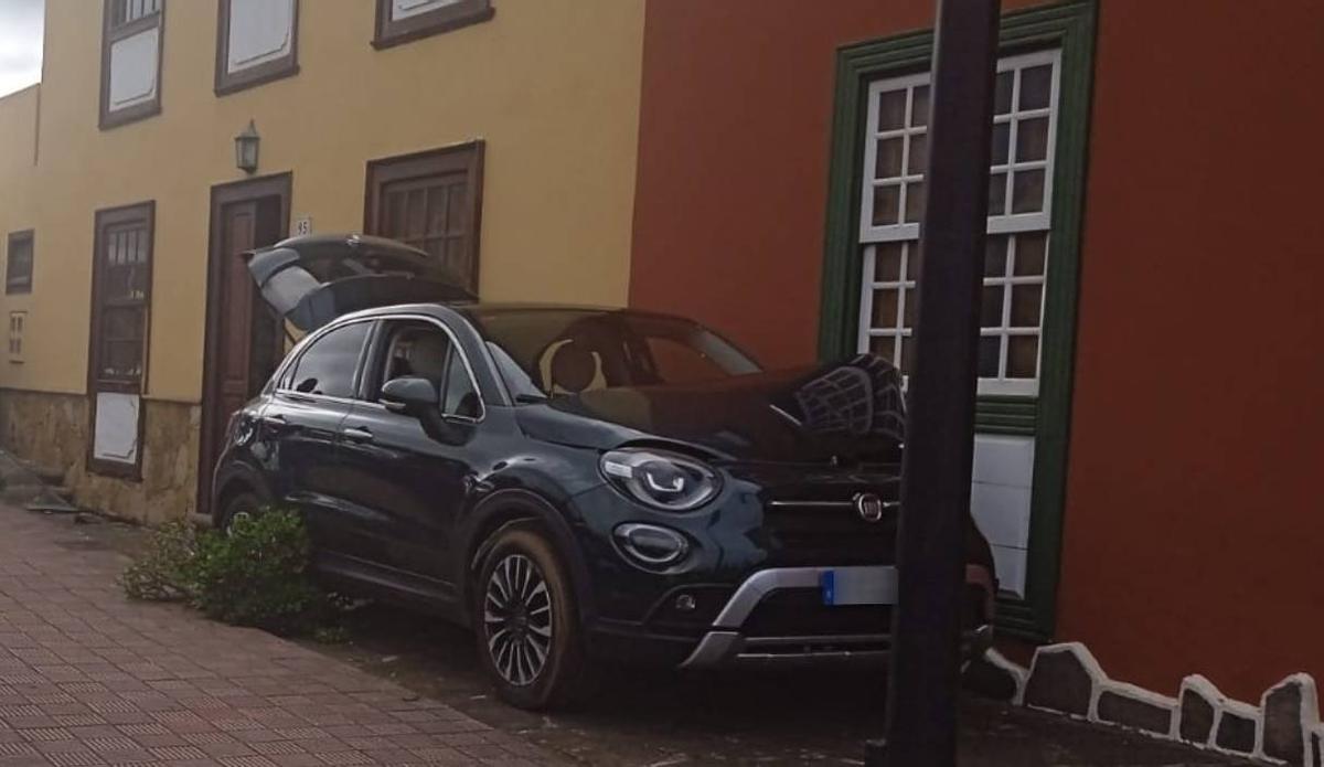 Estado en el que quedó el Fiat.