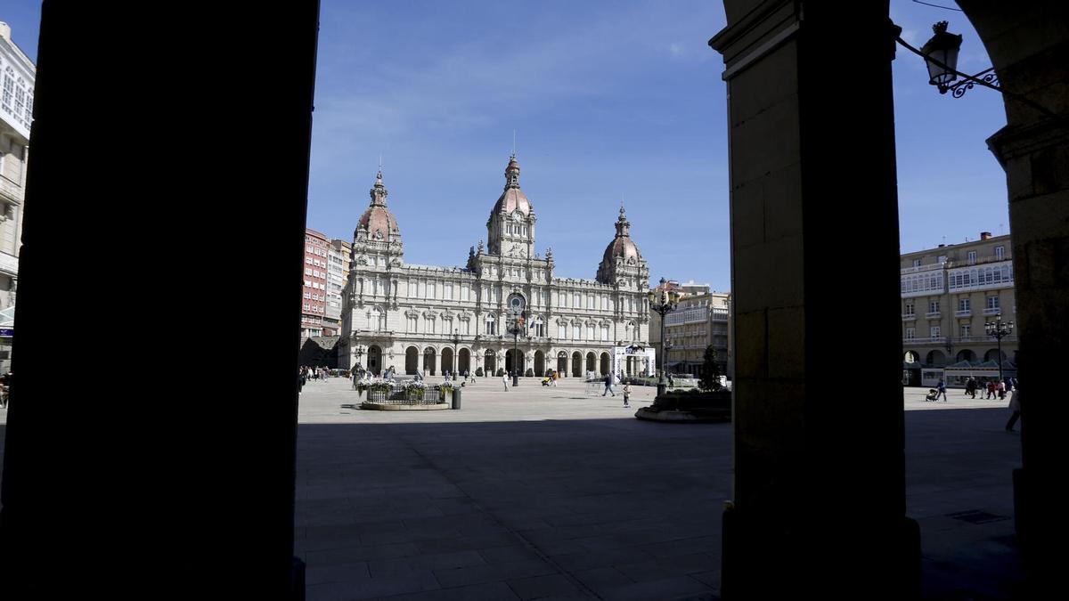 Fachada de la sede del concello de A Coruña.