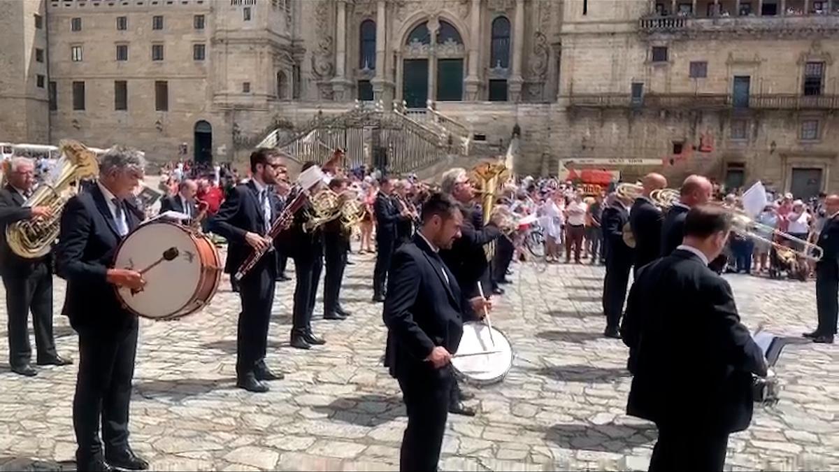 Celebración do día de Padrón en Santiago