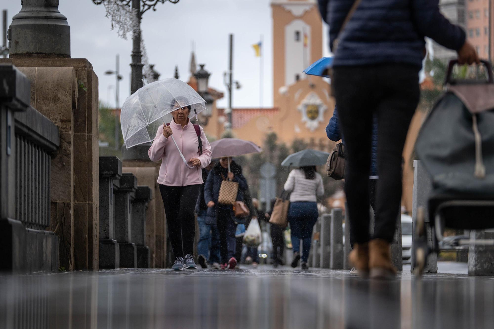 Jornada de lluvia en Tenerife.