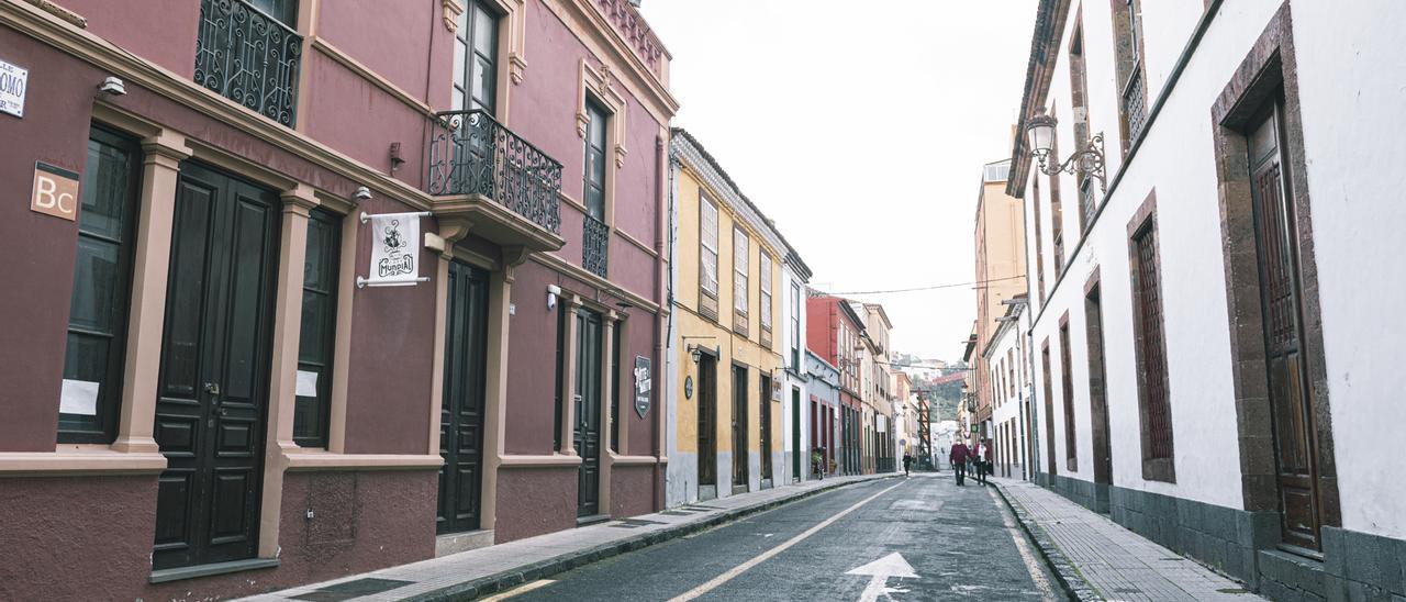 El tramo de la calle Bencomo que se peatonalizará.