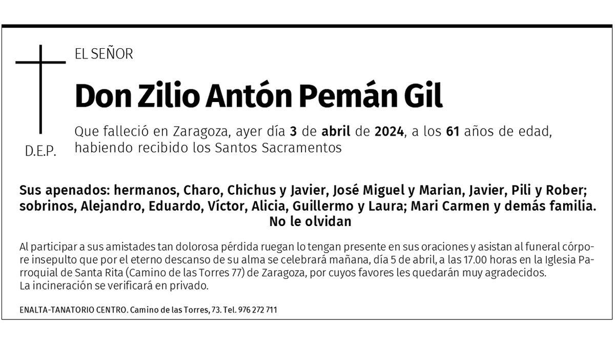 Zilio Antón Pemán Gil