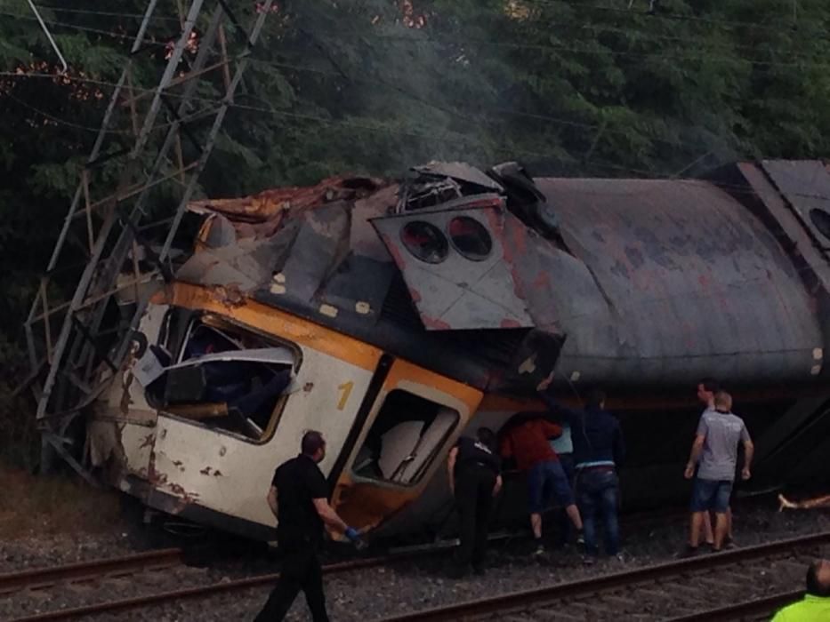 Accidente de tren en O Porriño