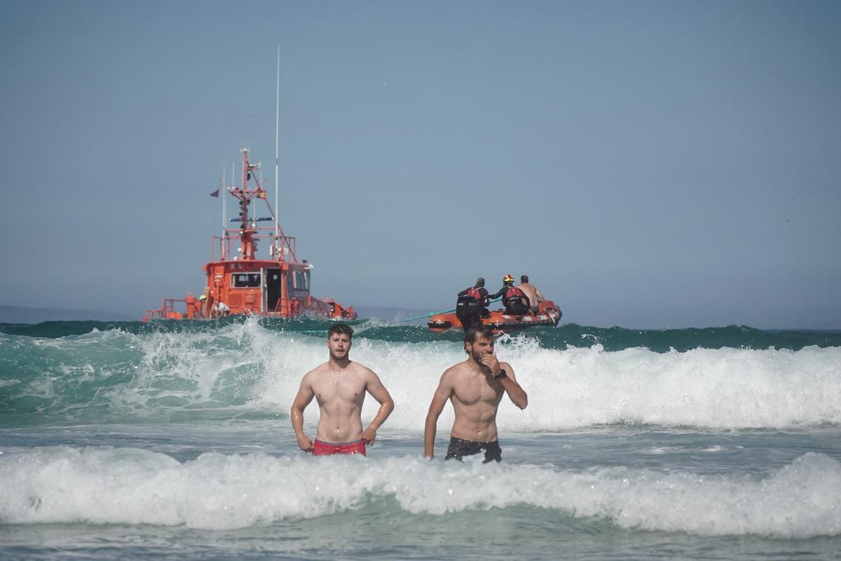 Rescate de la ballena varada en Arteixo