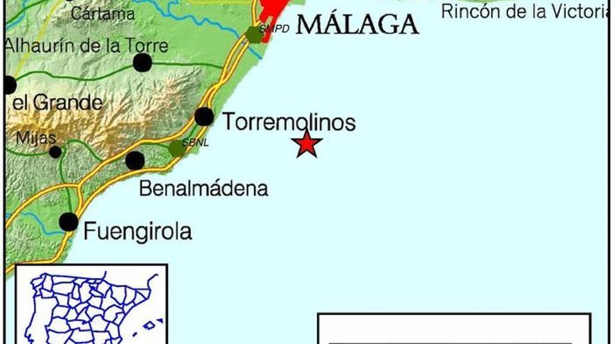 Registrado un terremoto de 2,6 grados en Torremolinos