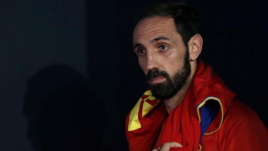 Juanfran, durante la entrevista.