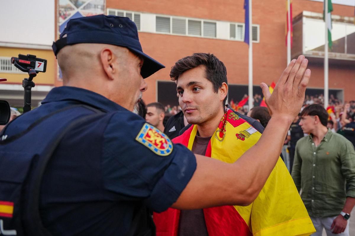 Vito Quiles, el pasado 23 de octubre en un acto en la Universidad Pablo Olavide de Sevilla (UPO).