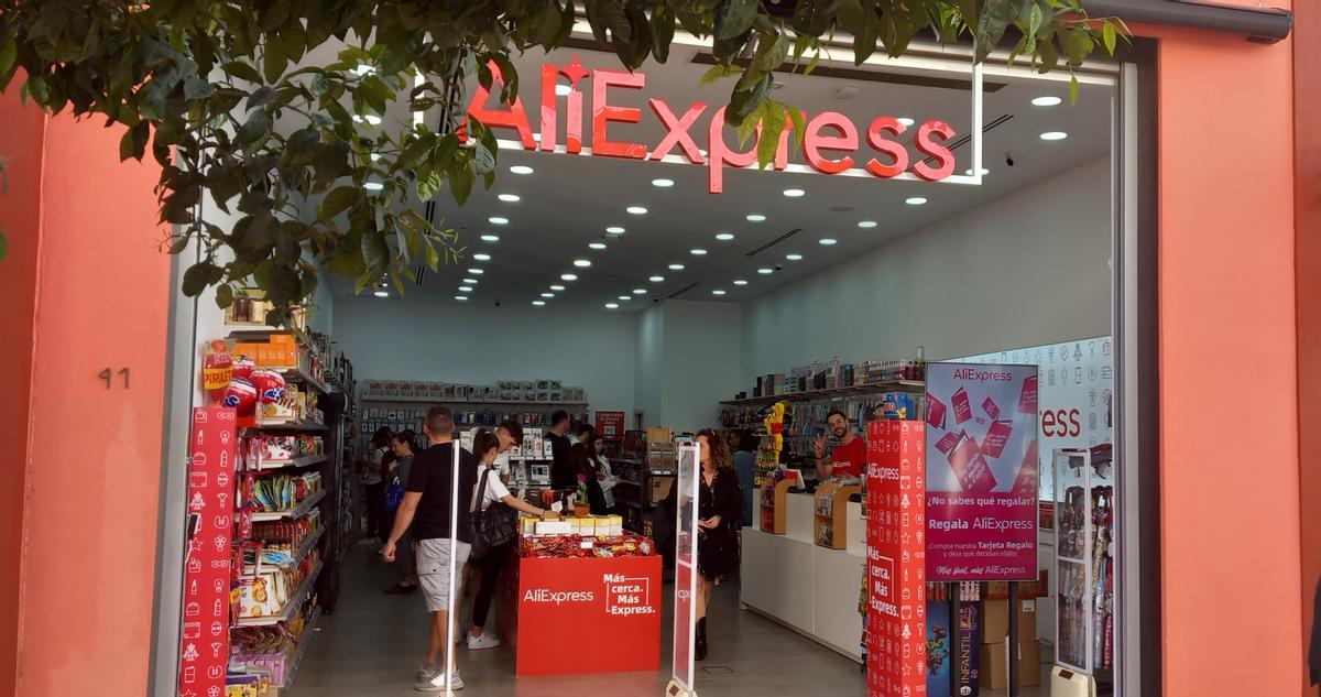 Tienda de Aliexpress en Plaza Mayor.