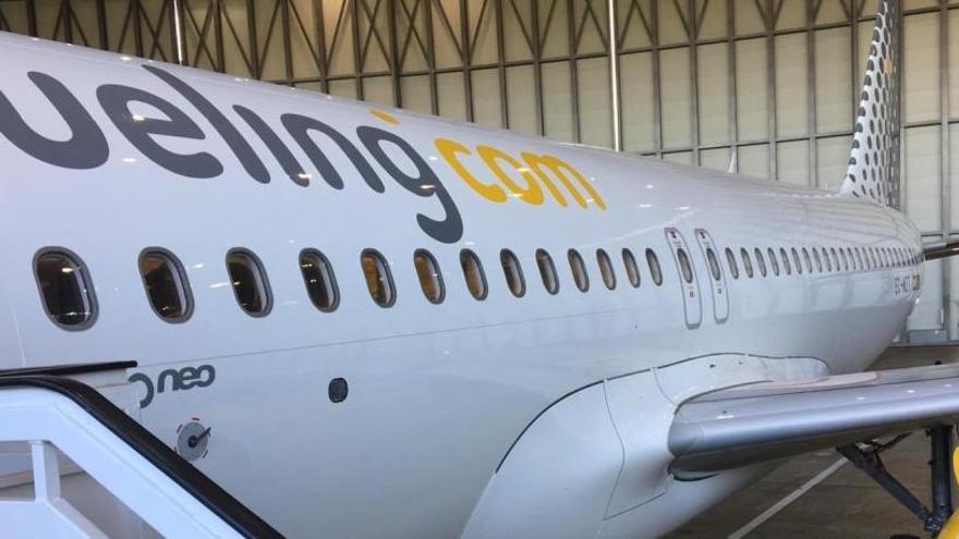 Un avión de la compañía Vueling