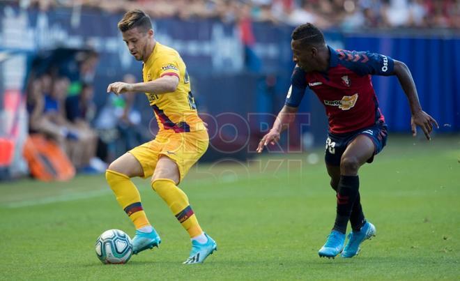 Las imágenes del partido entre  el Osasuna y el FC Barcelona correspondiente a la jornada 3 de LaLiga Santander disputado en el estadio El Sadar, Pamplona.