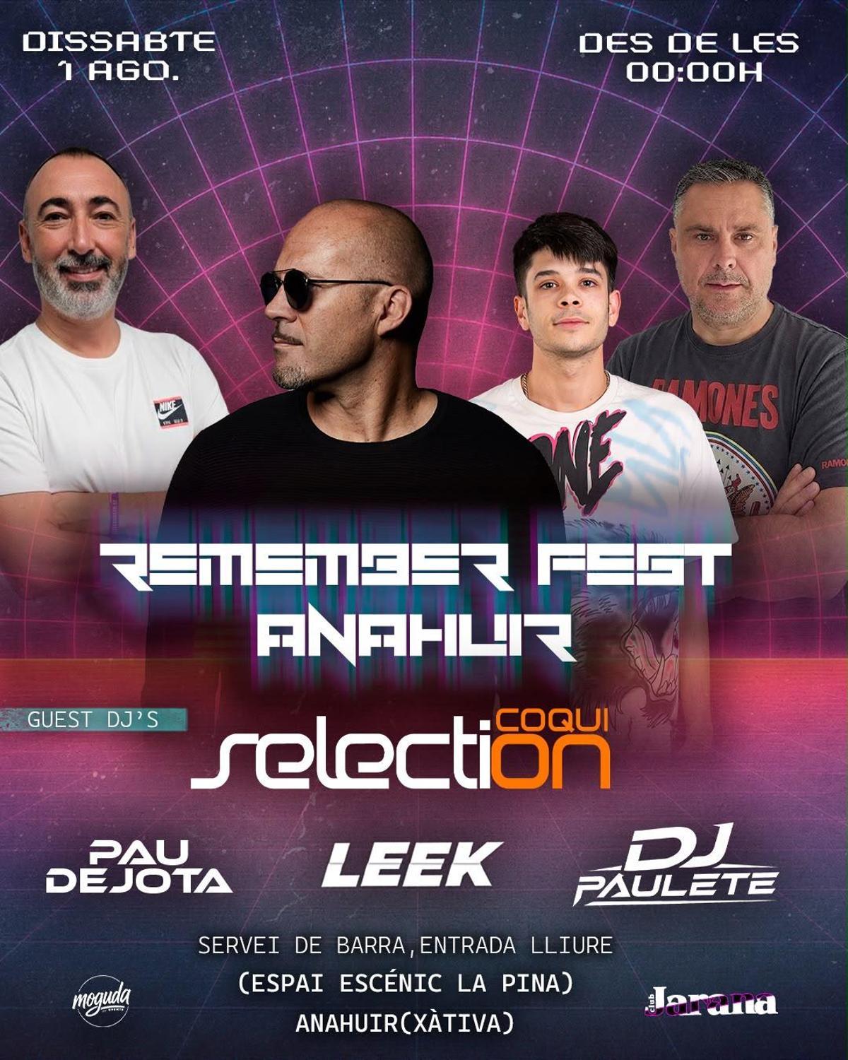 Cartel del Remember Fest organizado en Annauir.
