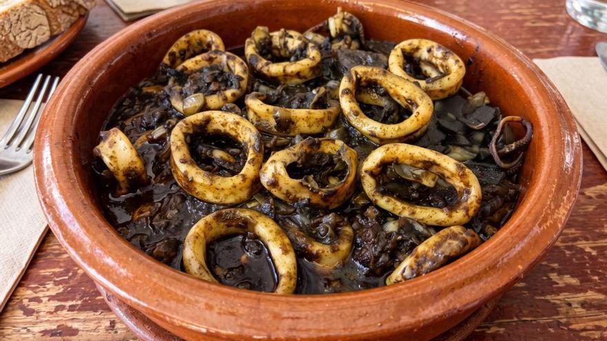 Calamars amb tinta