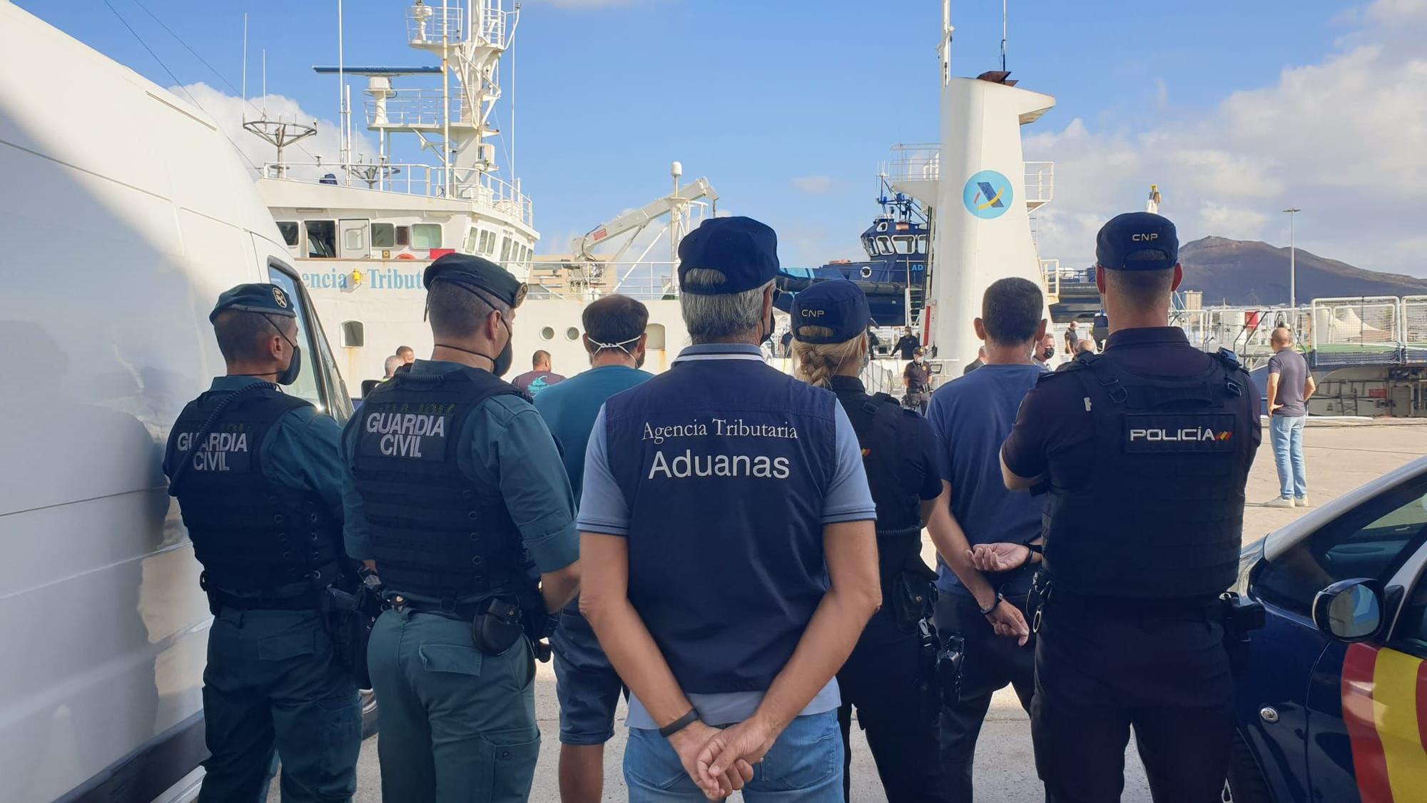 Intervenido un velero con 1.200 kilos de cocaína