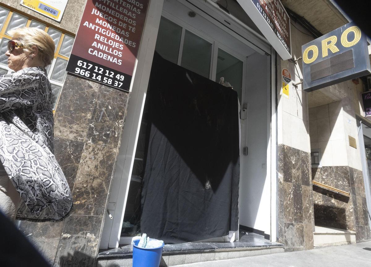 Local donde ocurrió el robo frustrado.