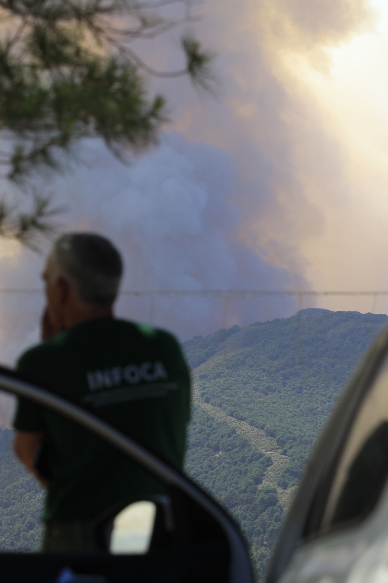 Incendio en Sierra Bermeja iniciado en Pujerra