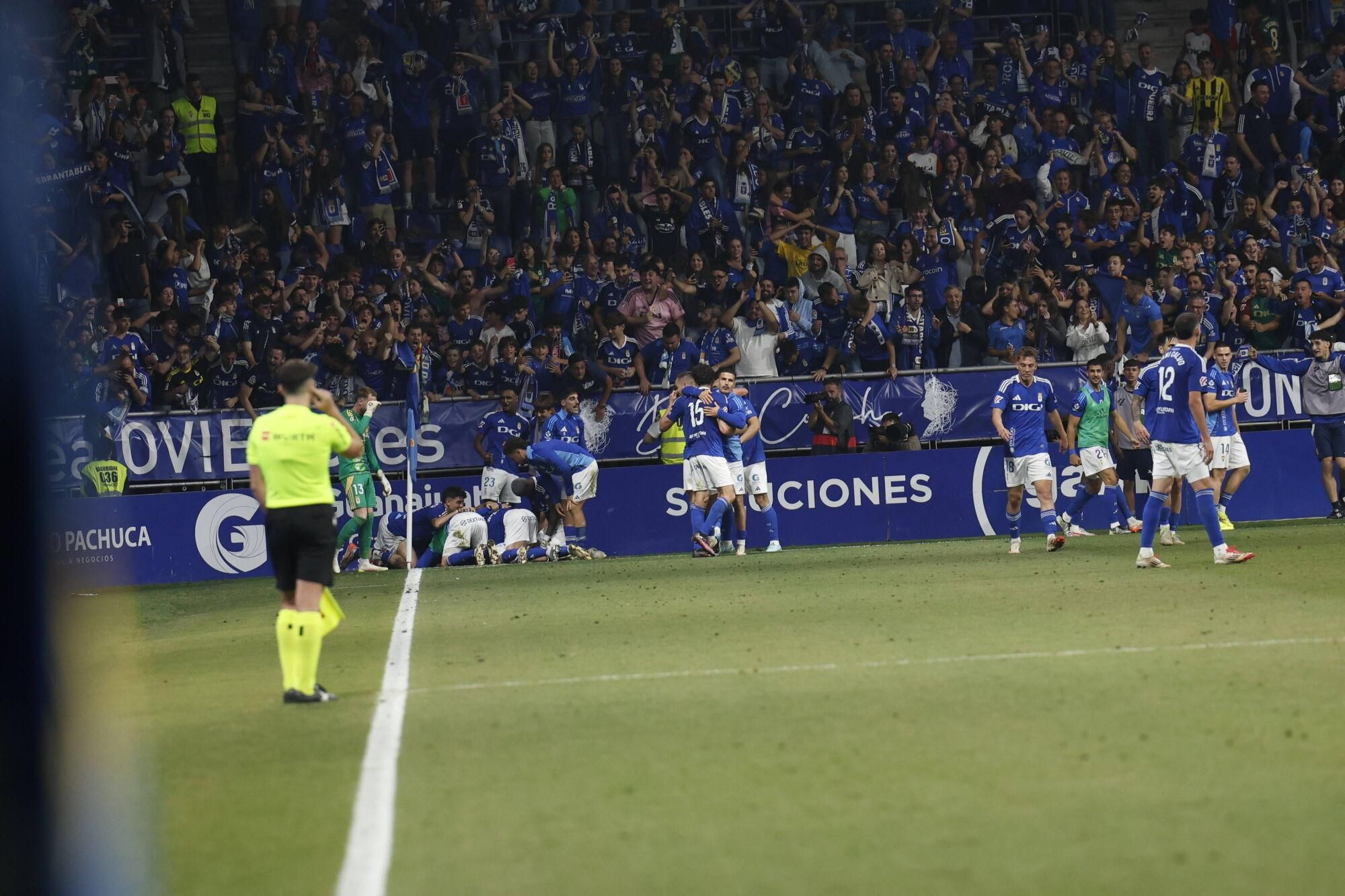 Así se vivió en el Carlos Tartiere la final del play-off entre el Real Oviedo y el Mirandés