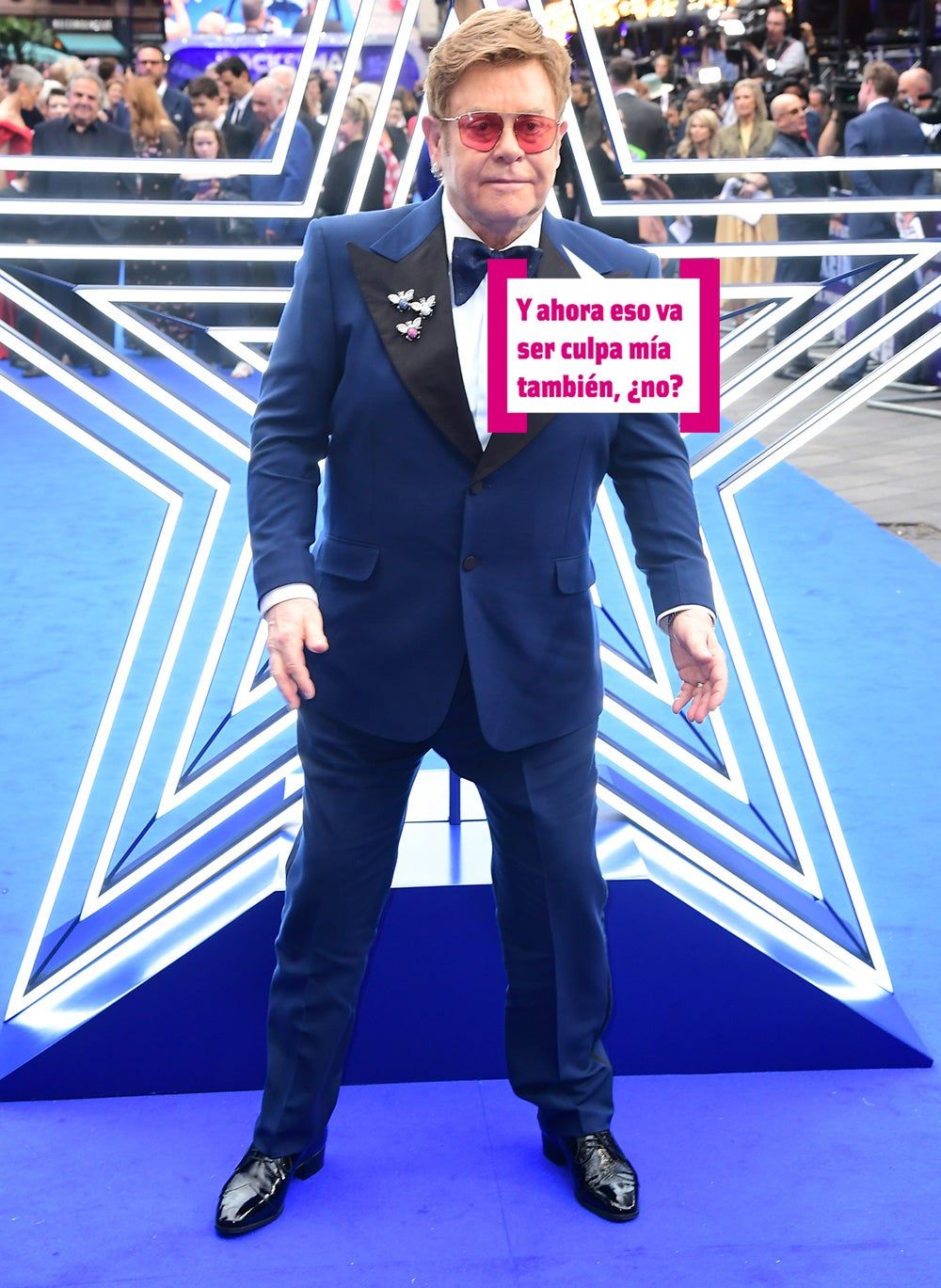 Elton John: "Y ahora va ser culpa mía también, ¿no?"