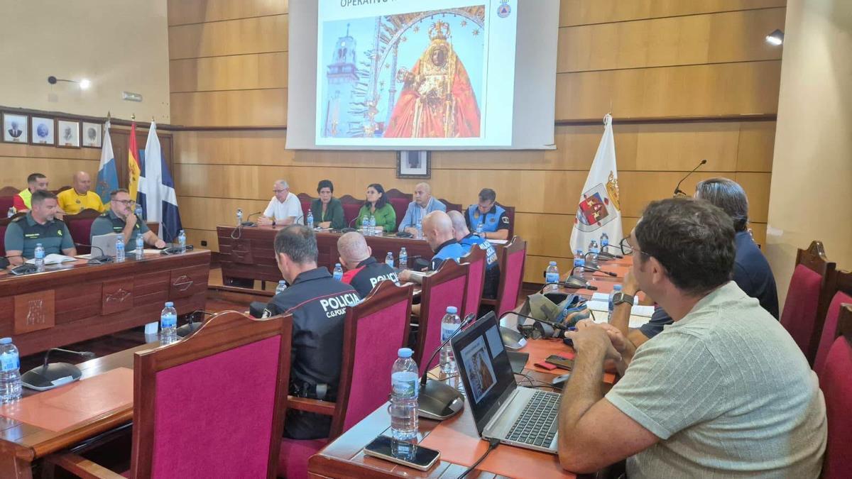 Imagen de la reunión de la Junta Local de Seguridad de este viernes