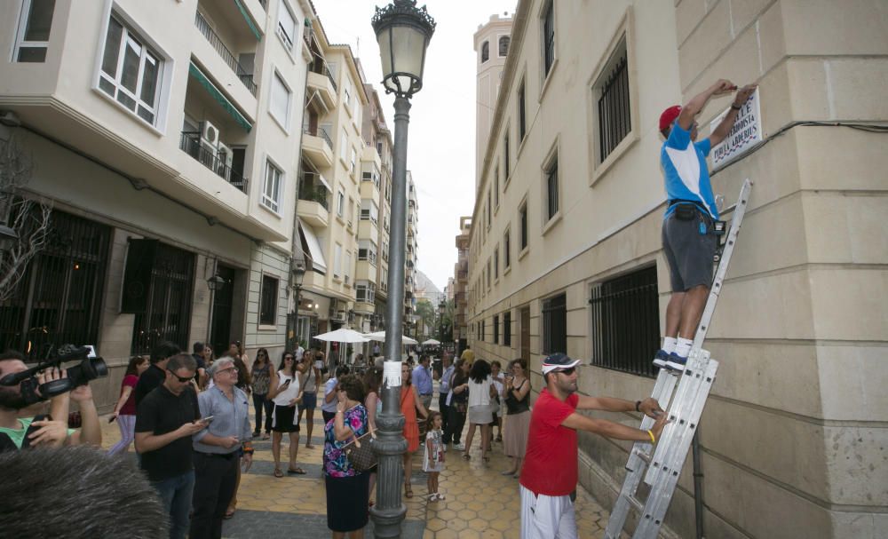 La periodista Pirula Arderius ya tiene su calle en Alicante