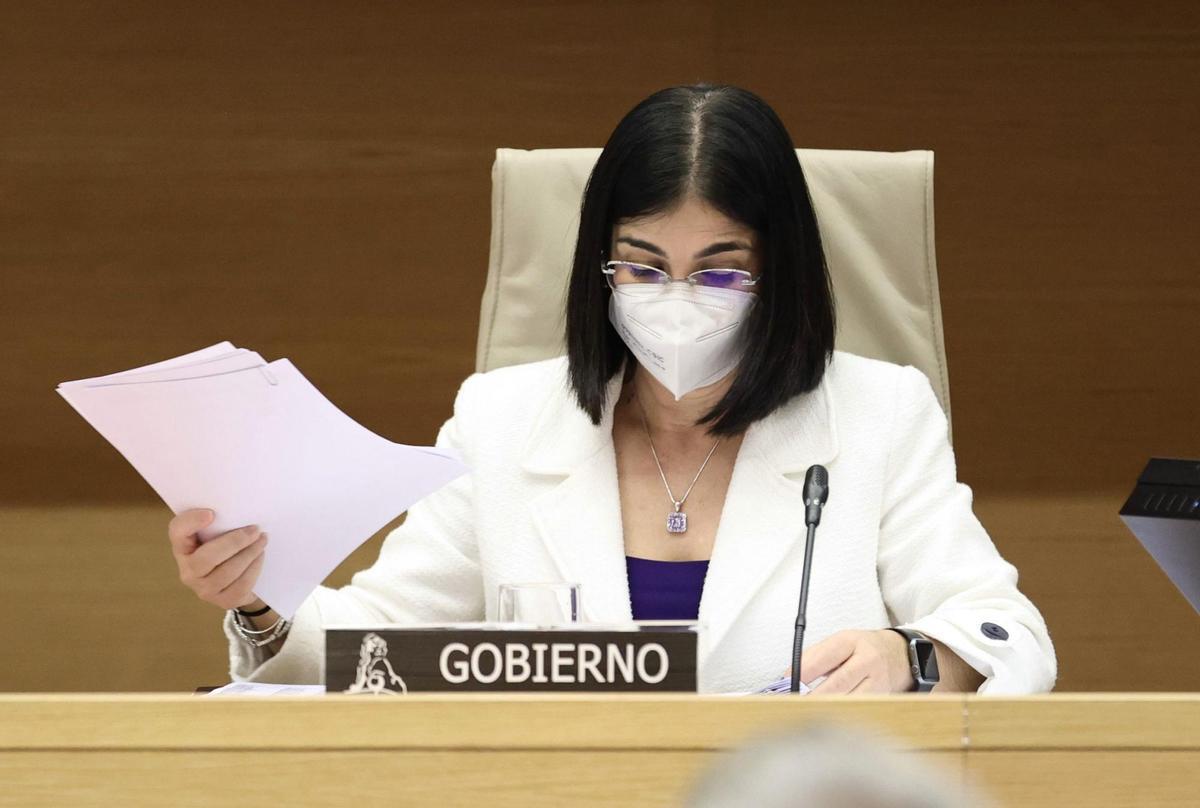 Carolina Darias en la Comisión de Sanidad.