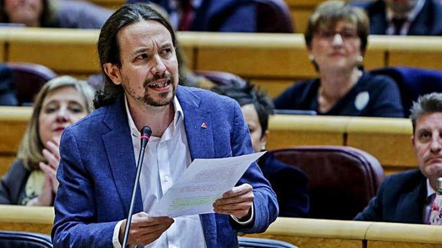 Iglesias intervé al Senat per respondre a una pregunta sobre l&#039;Agenda 2030.