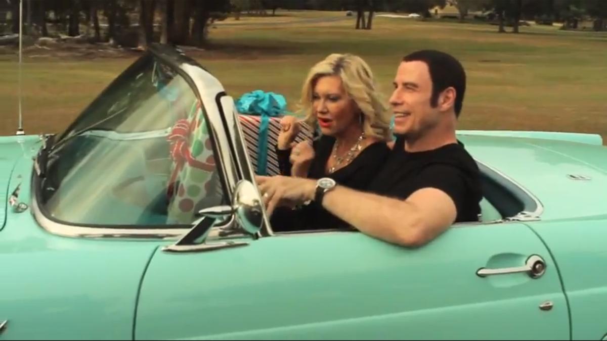 Olivia Newton John con John Travolta