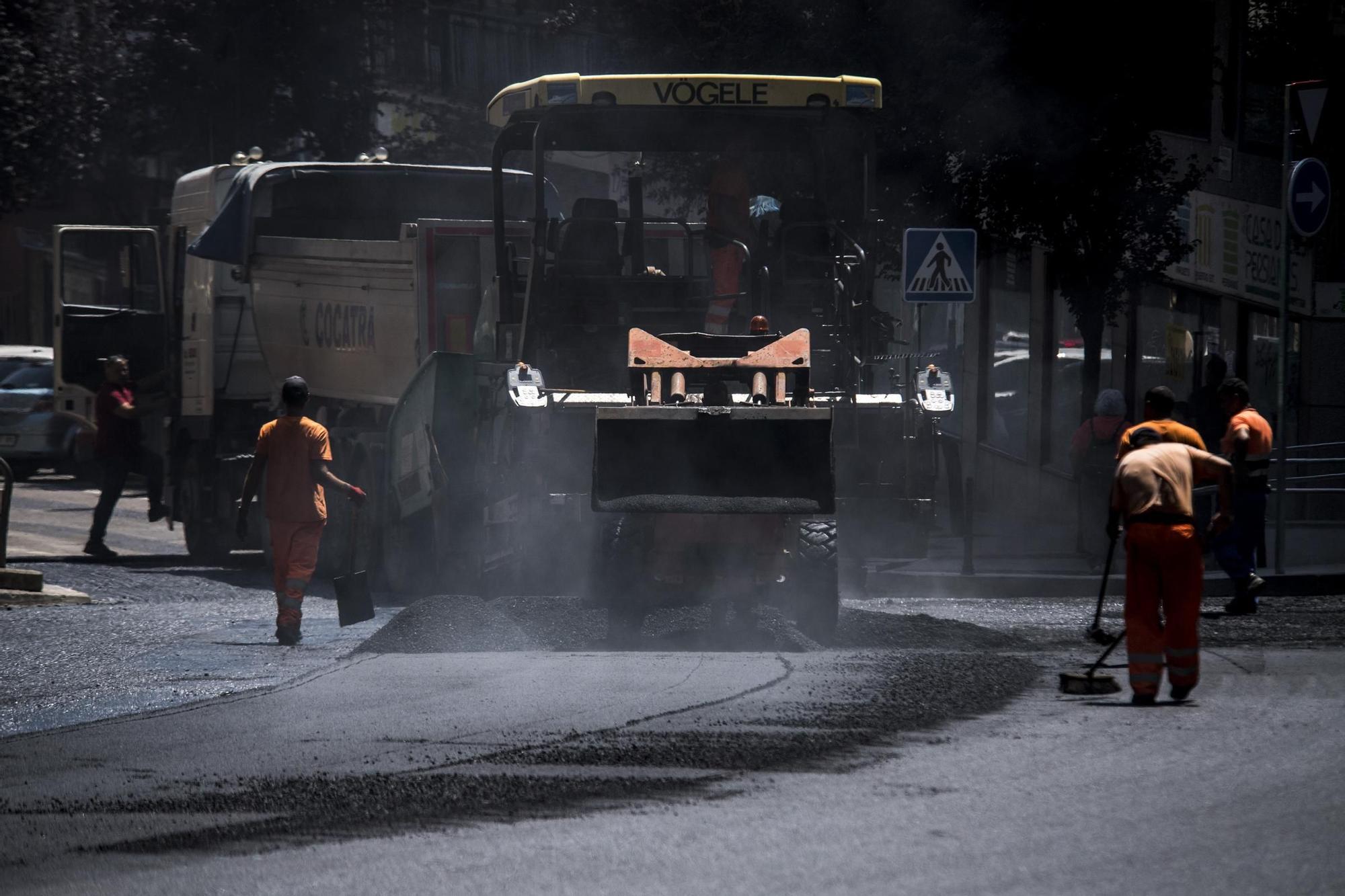 Las imágenes de las obras en la Ronda del Carmen de Cáceres