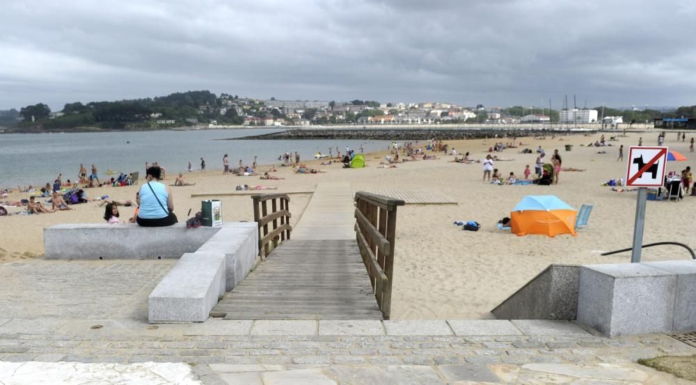 La playa coruñesa de Oza